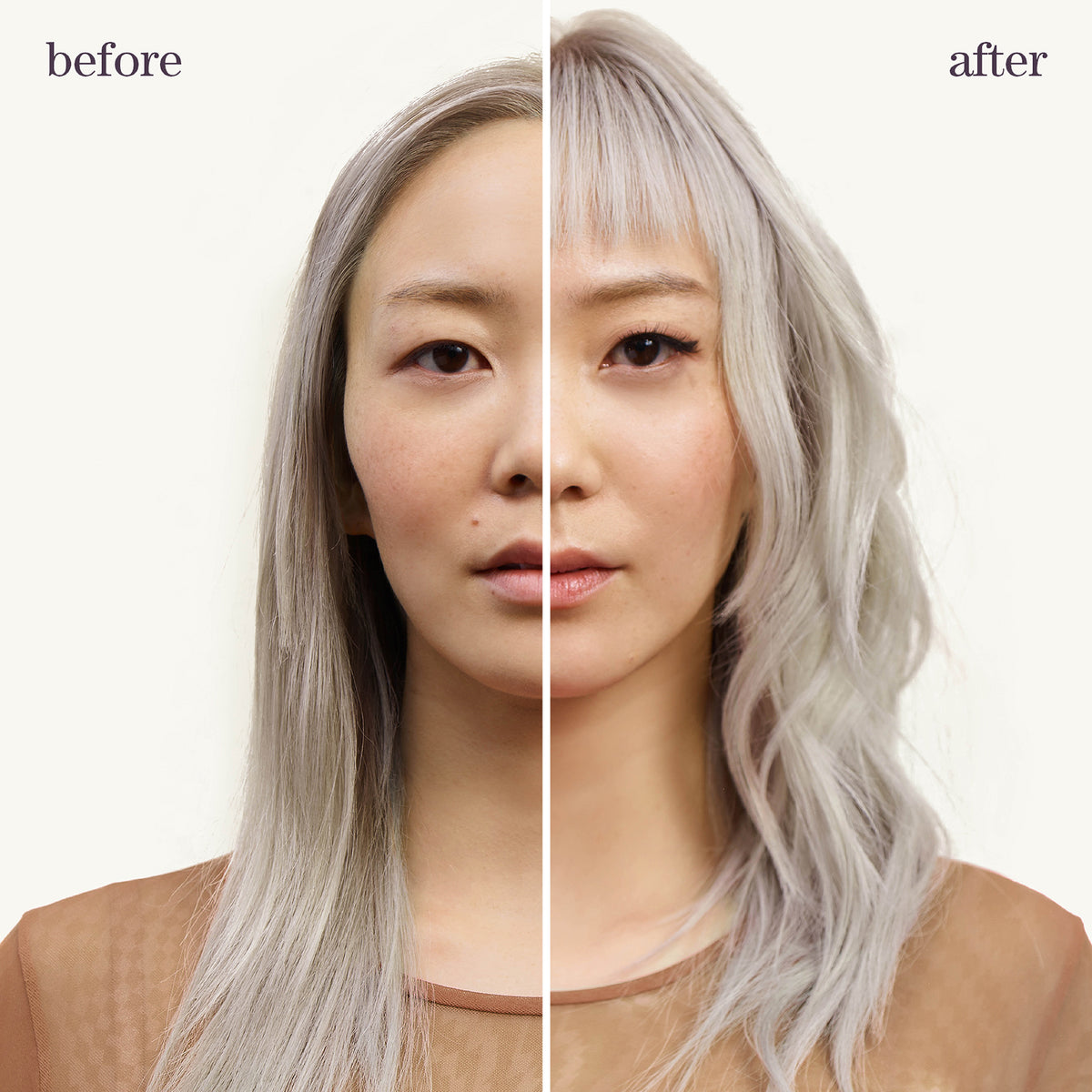 Pureology Pure Volume Holiday Kit — before and after