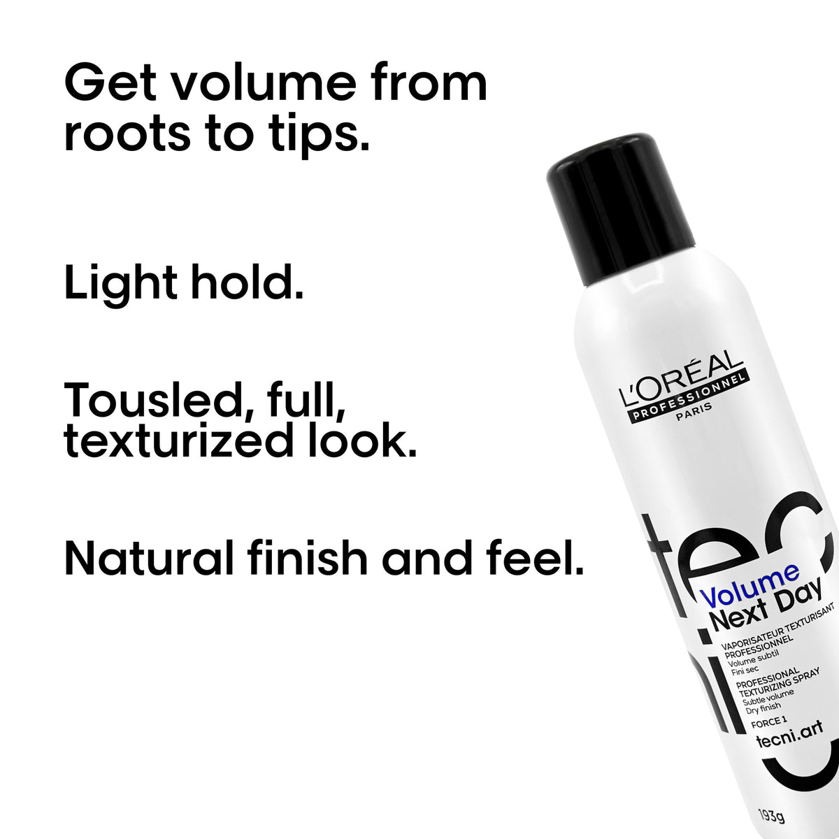 L'Oréal Professionnel Tecni.Art Volume Next Day — key benefits