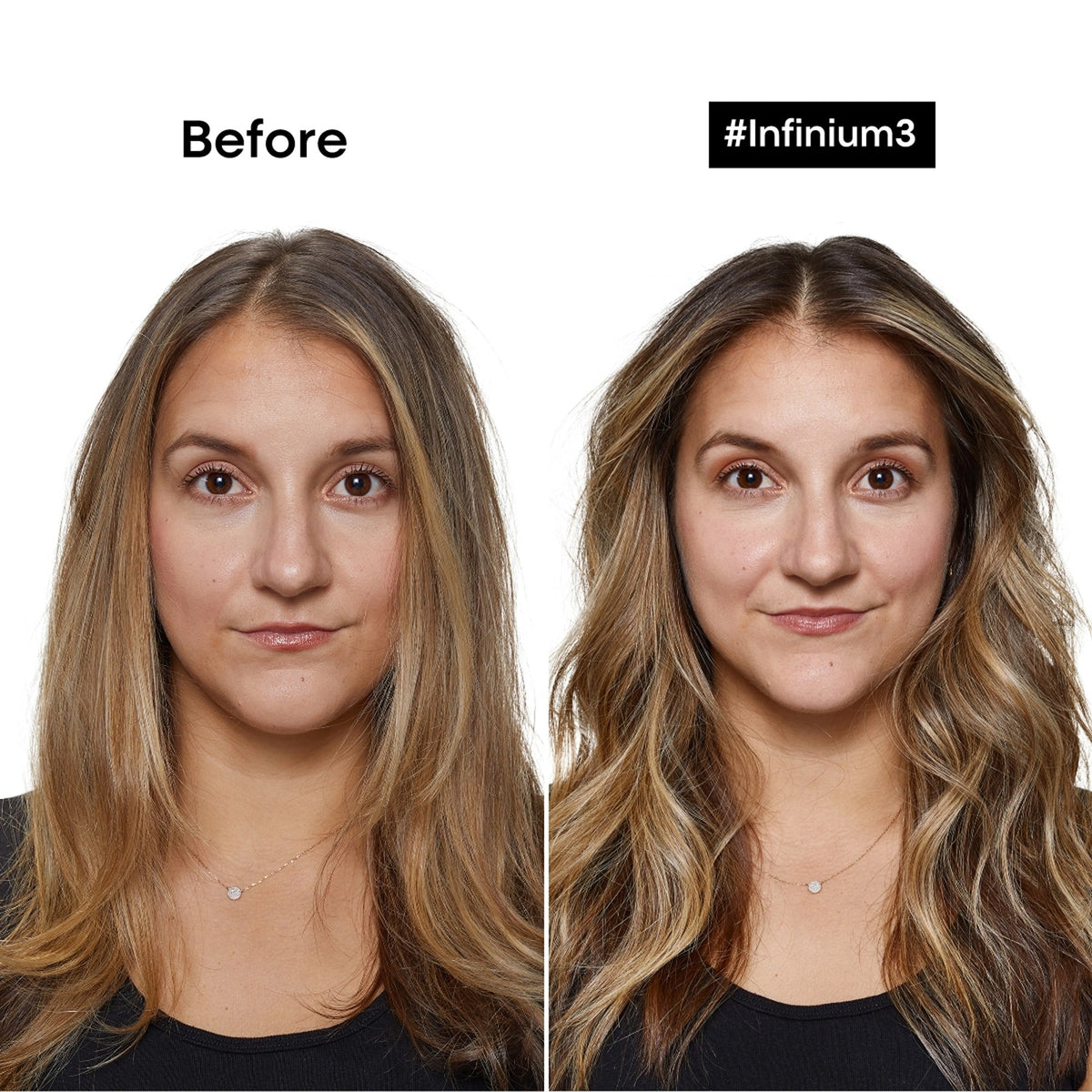 L'Oréal Professionnel Tecni.Art Fix Infinium 3 — before and after