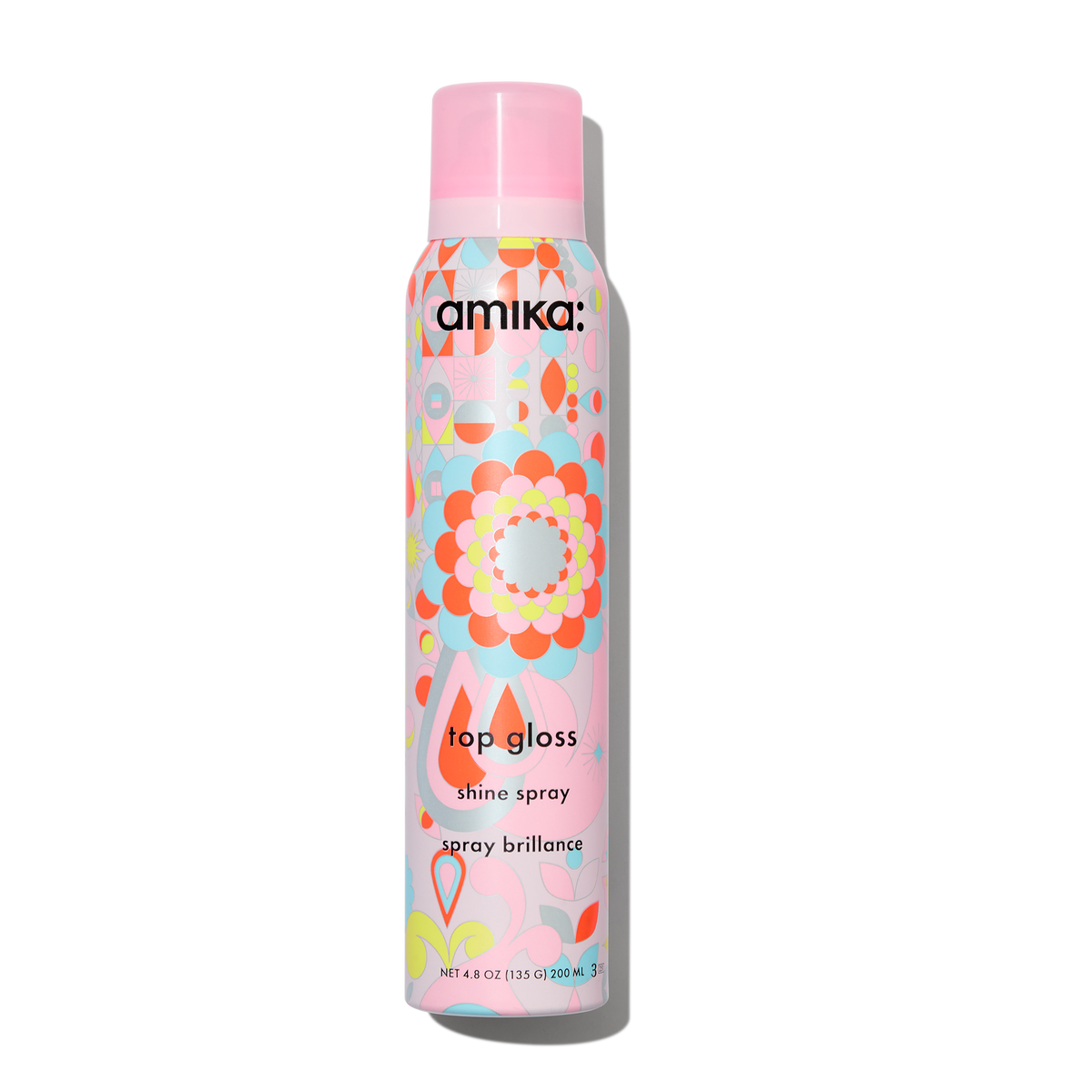 Amika top gloss shine spray in retail size: 4.8 oz