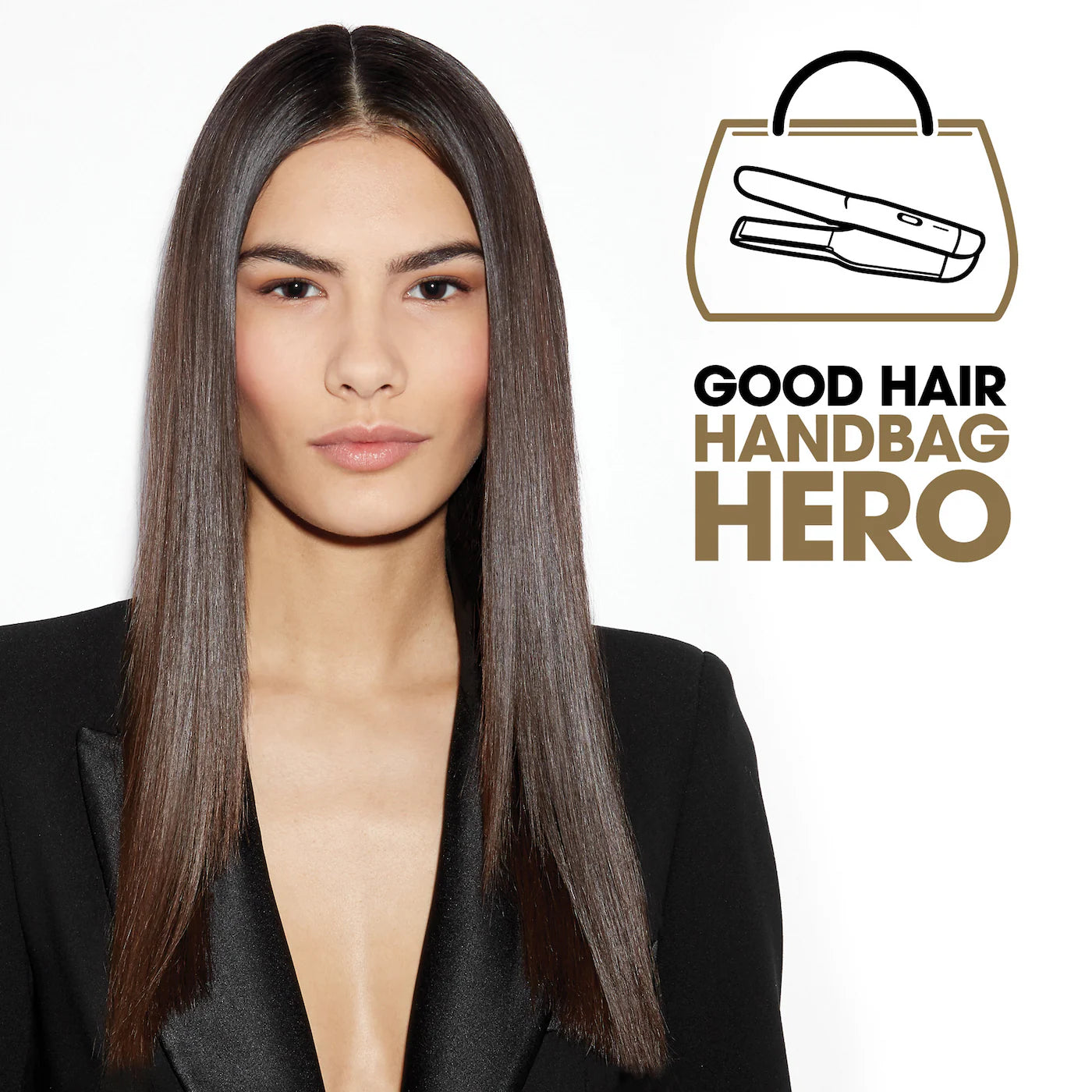 Lisseur à cheveux sans fil débranché