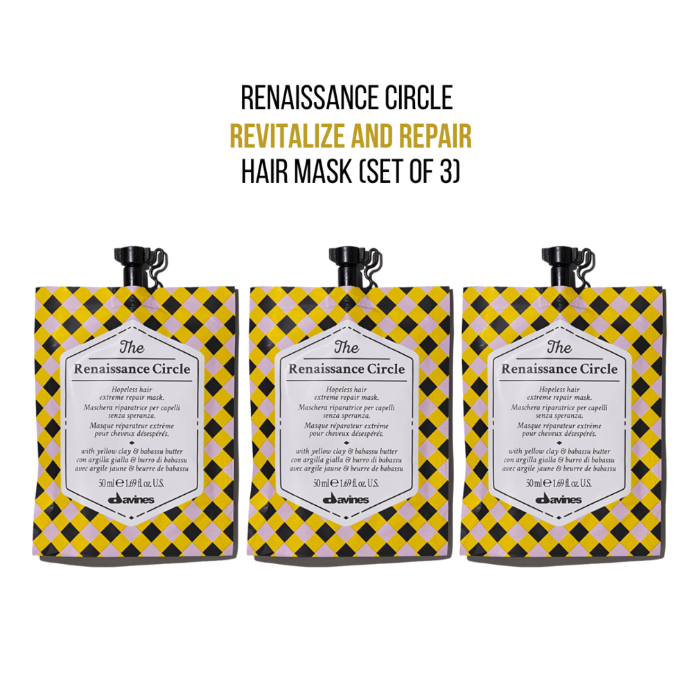 Davines The Renaissance Circle Hair Mask Set Of 3