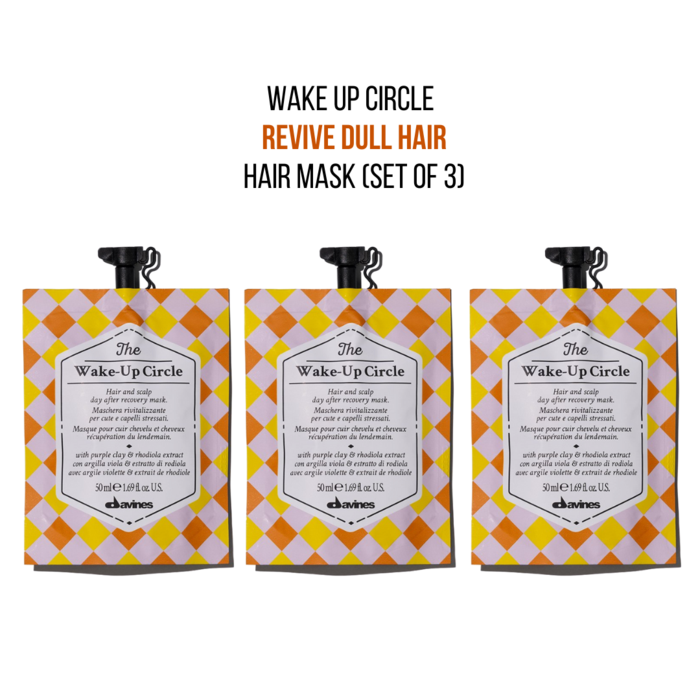 Davines The Wake Up Circle Hair Mask Set Of 3