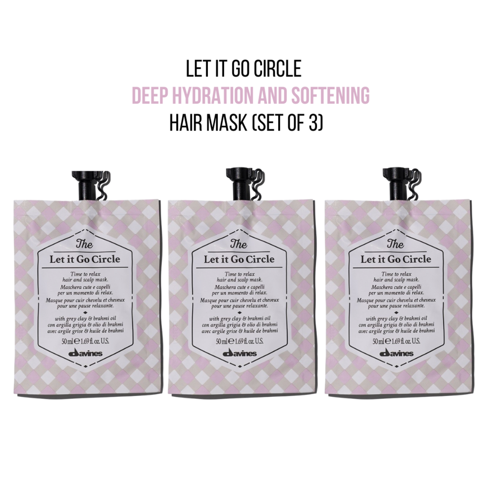 Davines Let It Go Circle Hair Mask Set Of 3