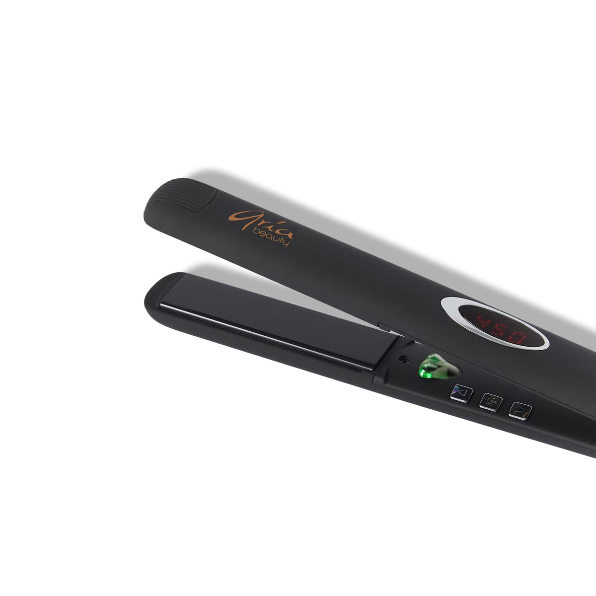 1” Black Infrared Ceramic Hair Straightener - Brush Salon