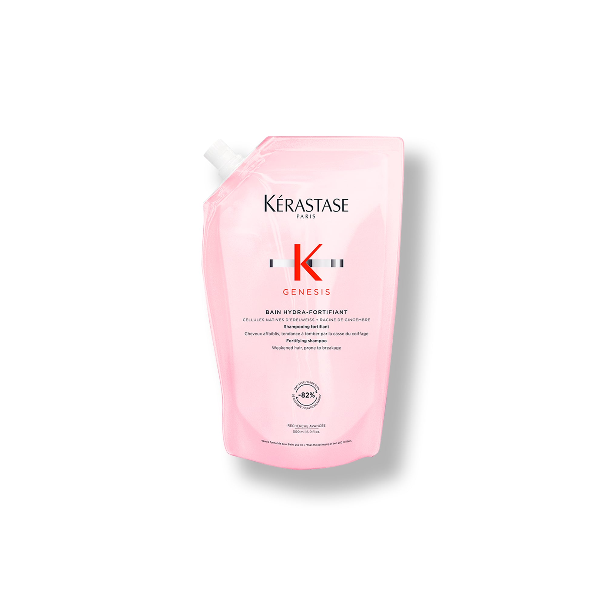 Genesis Bain Hydra-Fortifiant Shampoing Recharge Pouch -500ml