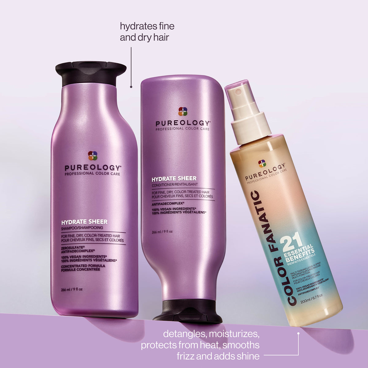 Pureology Hydrate Sheer Holiday Kit — contents