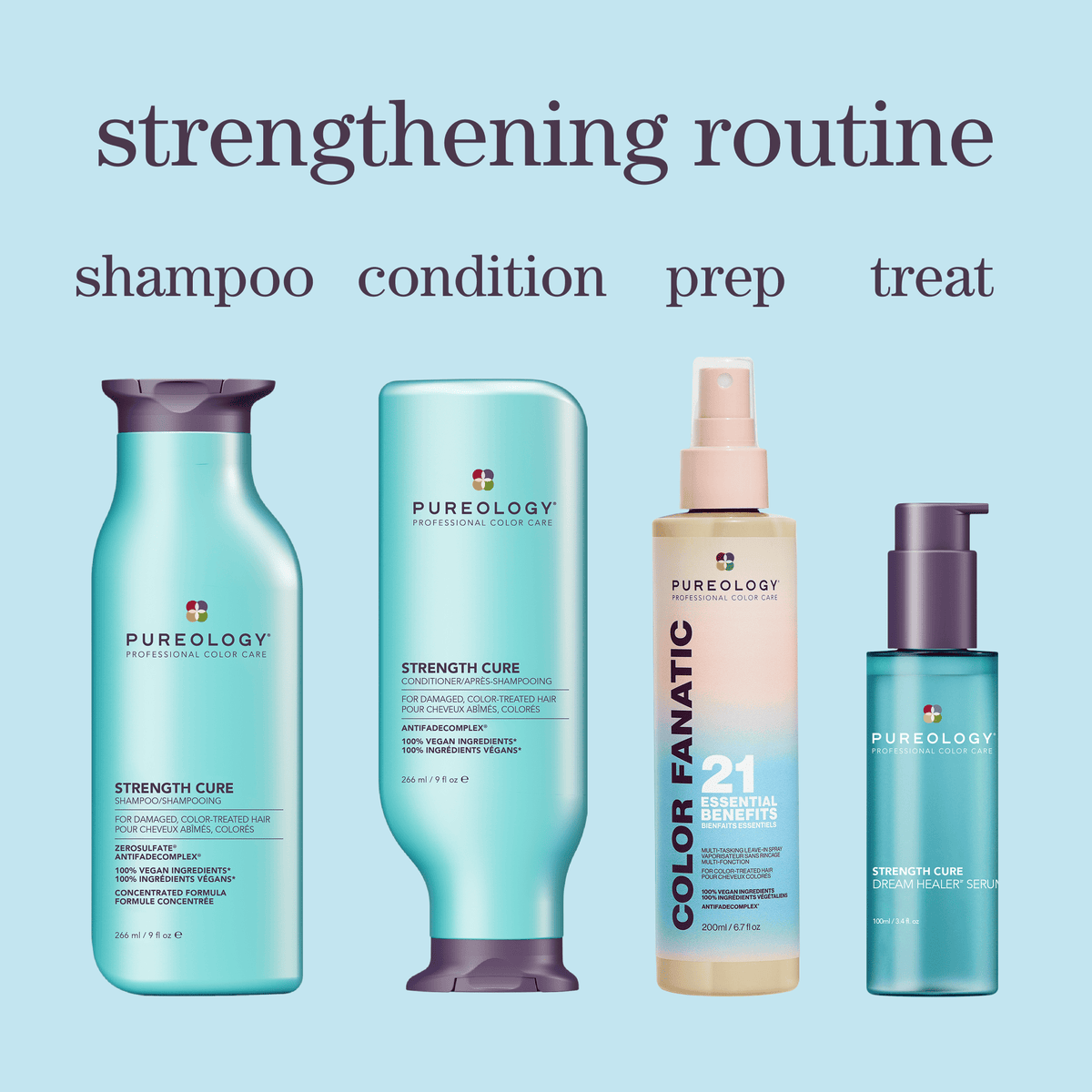Pureology Strength Cure Dream Healer Serum — strengthening routine