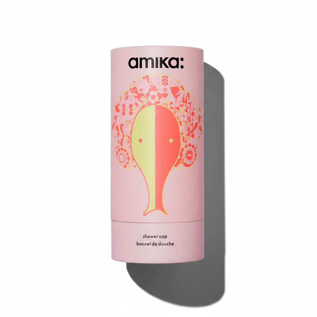 Shower Cap Pink Signature Print