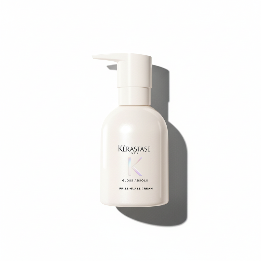 Kérastase hair care product bottle on a white background