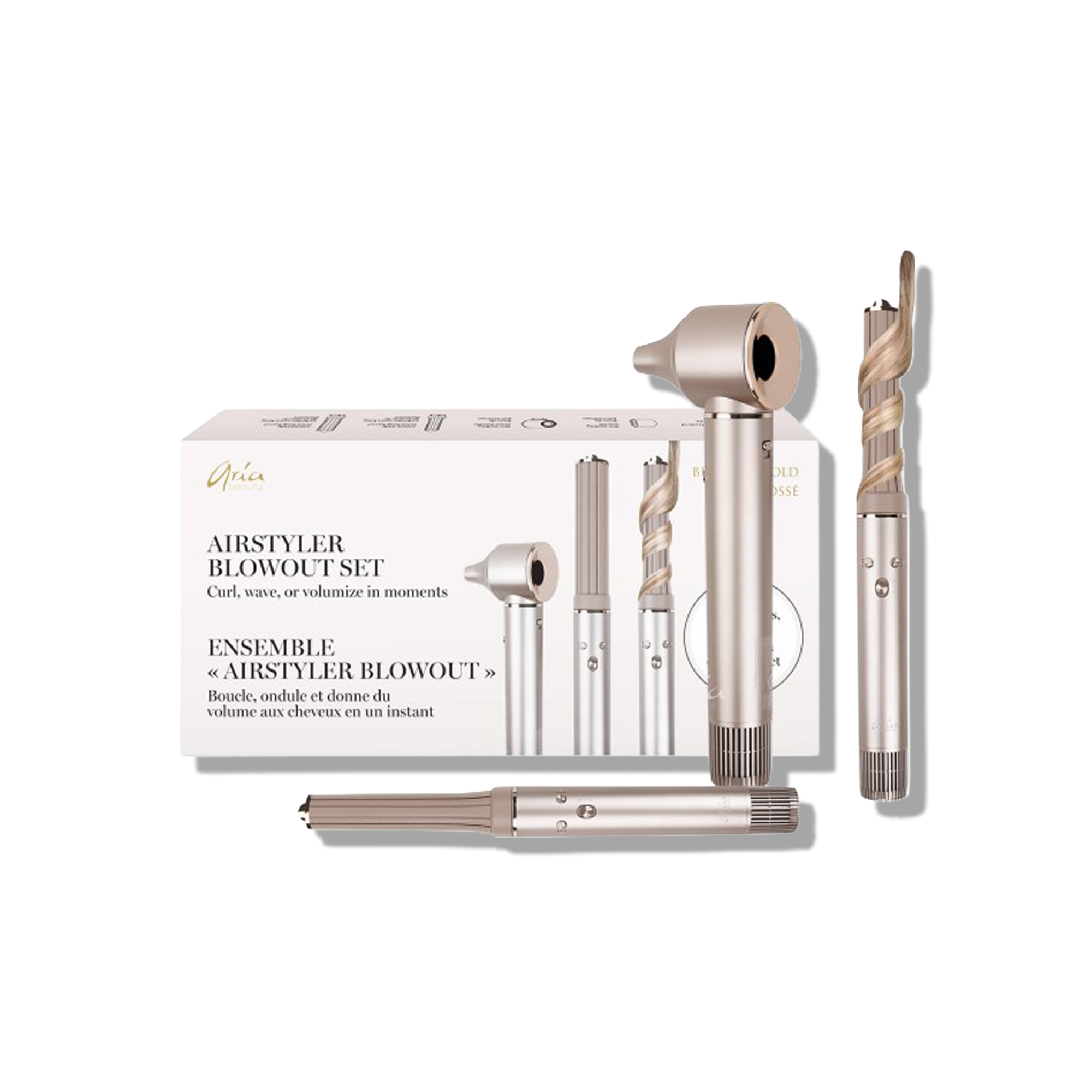 Airstyler Blowout Set Brushed Gold – Professional All-in-One Blowout System