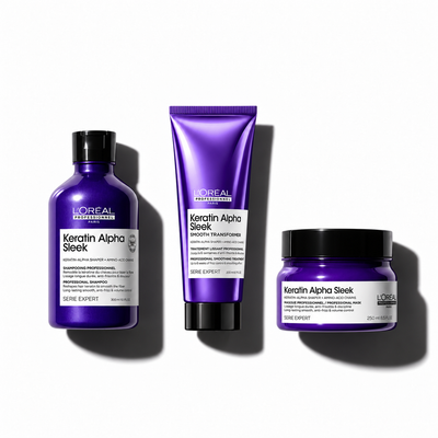 Keratin Alpha Sleek Smoothing Routine Set