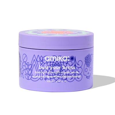 Image of bust your brass toning + strength repair mask 8oz / 150ml.