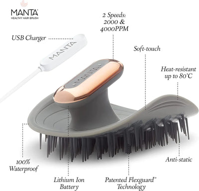 Brosse à cheveux à impulsion