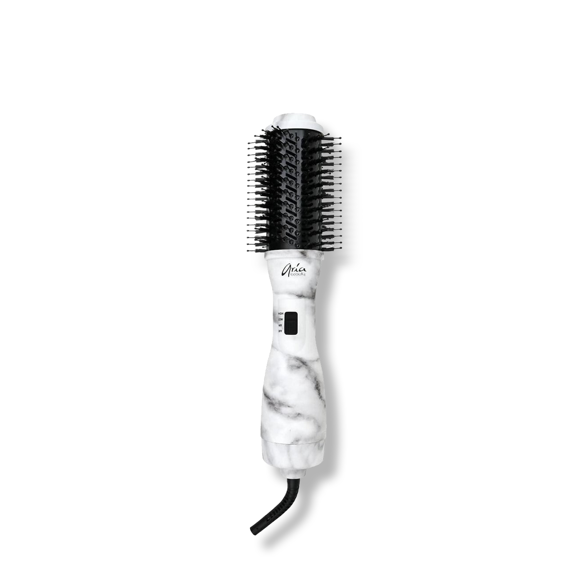 Aria Beauty Grey Marble Blow Dry Brush Brush Salon