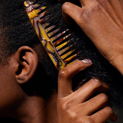 Peigne à dents larges en résine italienne