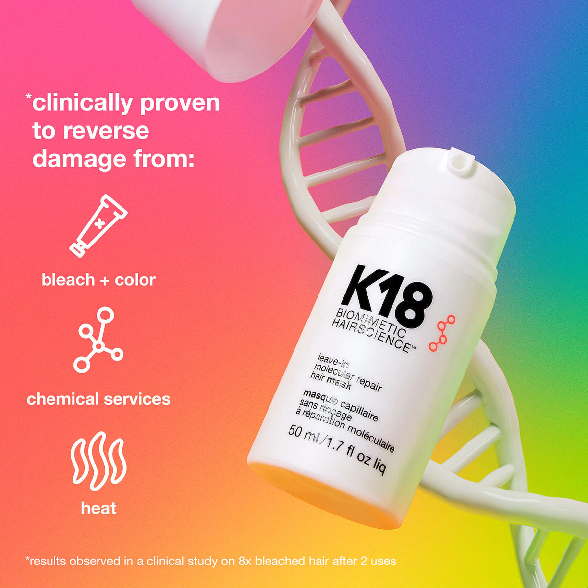 K18 Leave-in Molecular Repair Hair Mask – 9